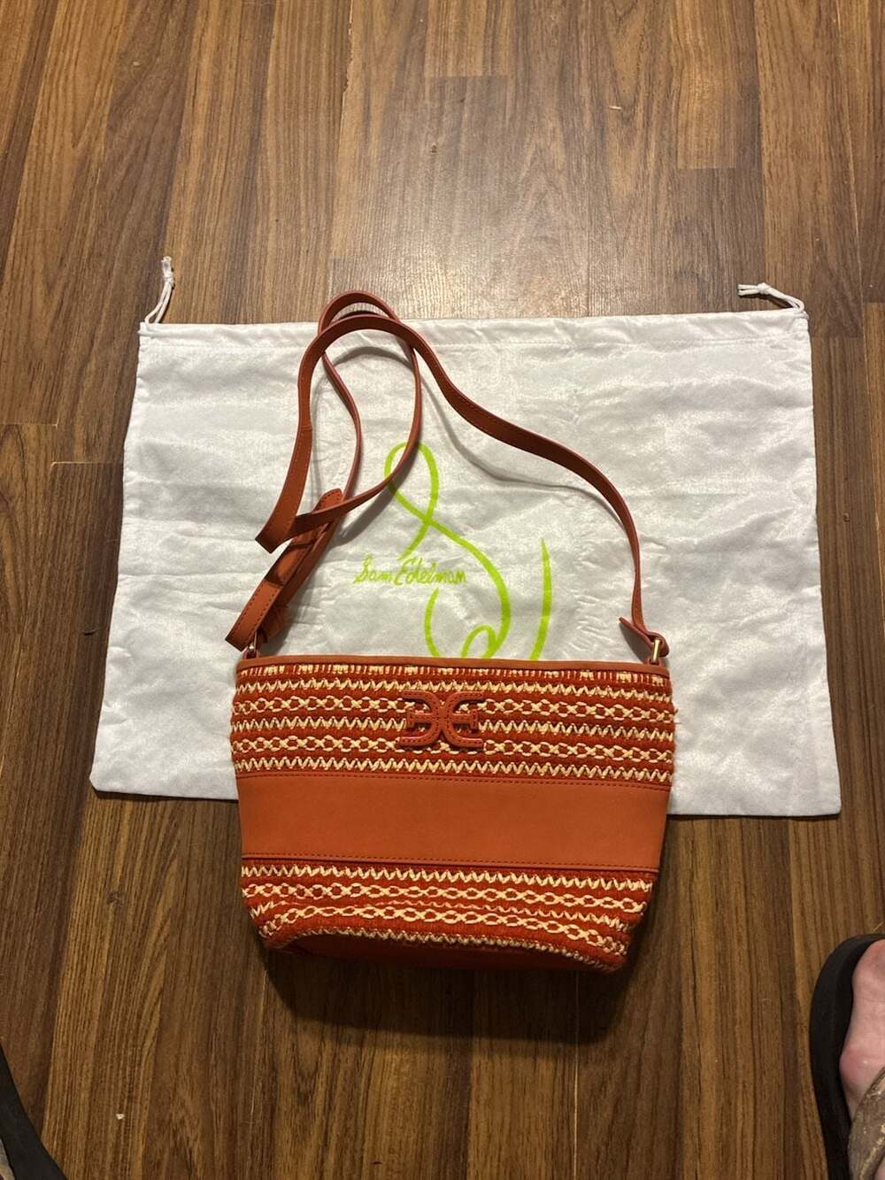 Sam Edelman Khiara Espadrille Crossbody Bag in Orange